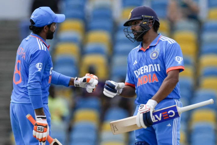 Left-arm spinners star as India beats West Indies by 5 wickets in the 1st one-day match