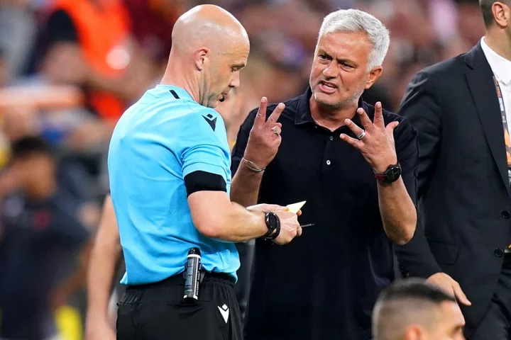 UEFA awaits reports following Jose Mourinho’s rant at referee Anthony Taylor