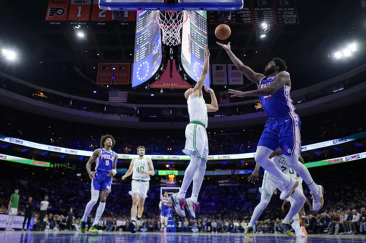 Joel Embiid has 27 points and 10 rebounds, 76ers beat Celtics 106-103 for 6th straight victory