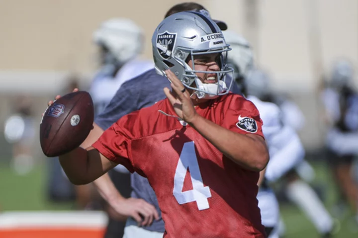 Raiders rookie QB Aidan O'Connell hopes his NFL story is just beginning