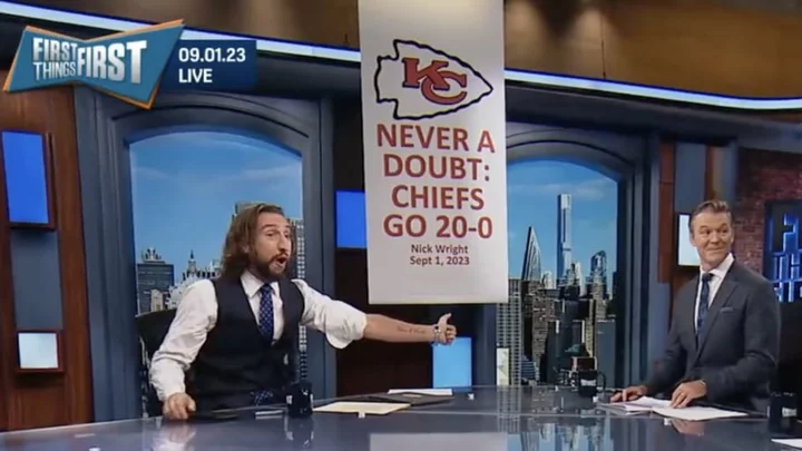 Nick Wright Predicted the Chiefs Would Go 20-0, Got a Tattoo About It, Lost to the Lions in Week 1