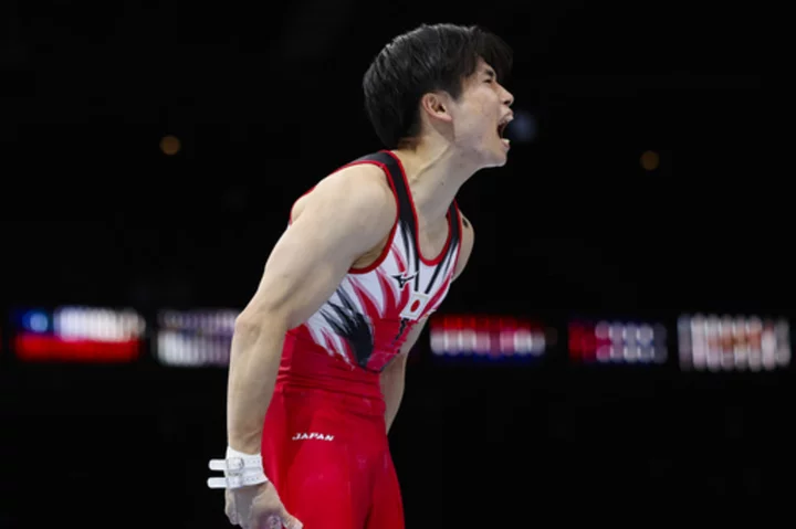Japan edges rival China to win men's world gymnastics title while US claims first medal since 2014