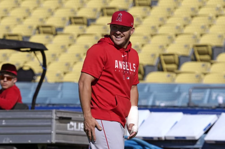 Mike Trout has stitches removed from surgery on broken hand, but still not close to return