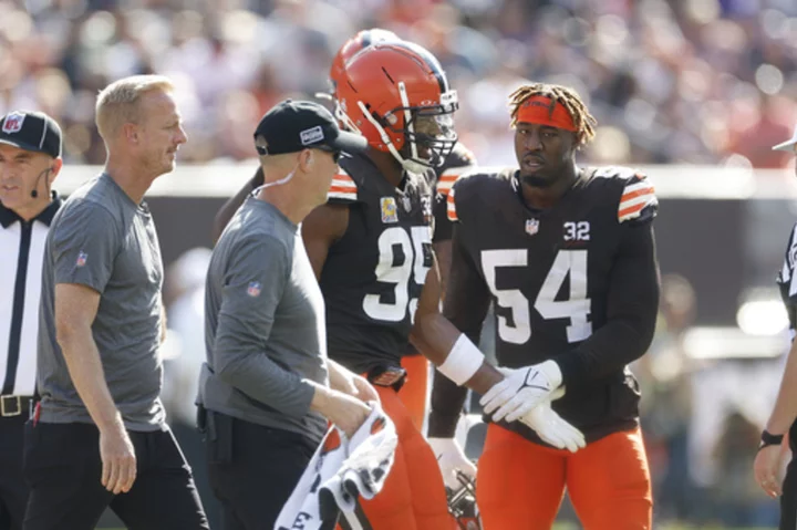 Browns hobble into the bye week after being stung by a rash of injuries in the first 4 weeks