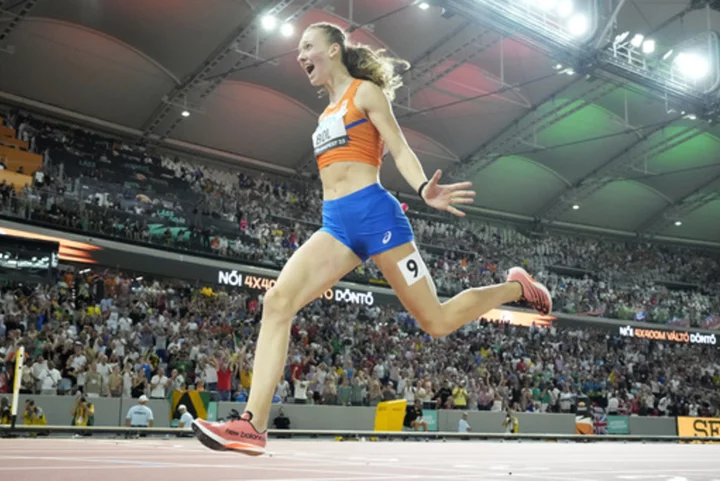 Femke Bol's blazing burst down stretch leads Netherlands to gold in 4x400 relay to close out worlds