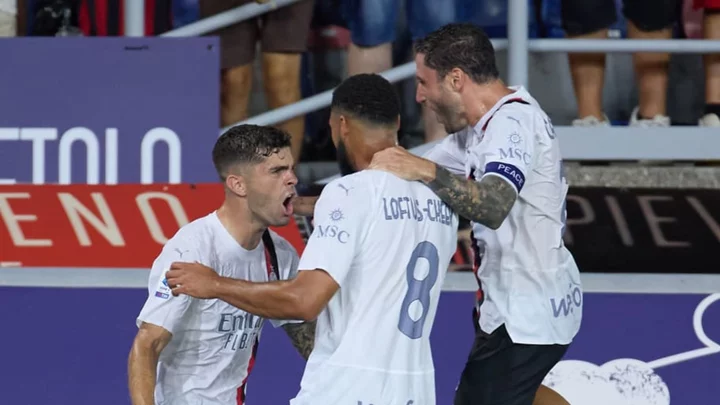 Christian Pulisic scores a worldie in his Serie A debut with AC Milan
