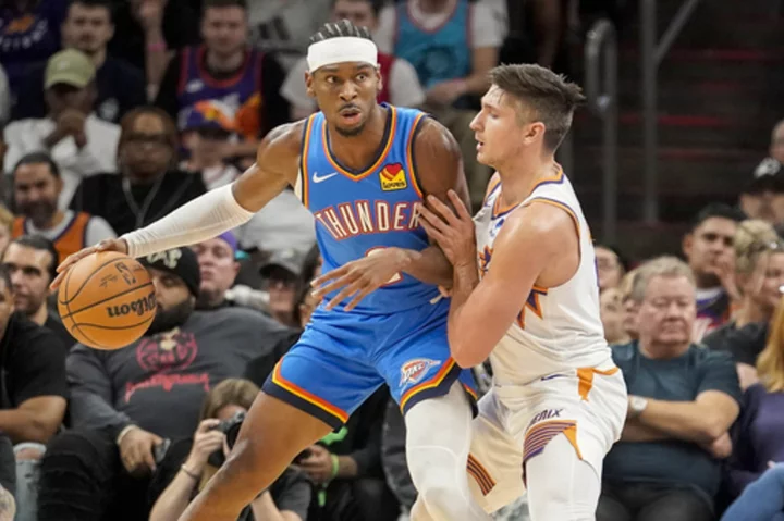 Gilgeous-Alexander, Thunder storm ahead in 4th quarter, beat Suns 111-99