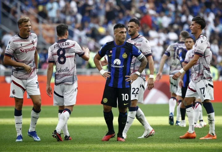 Soccer-Inter stunned as Bologna hit back to draw at San Siro