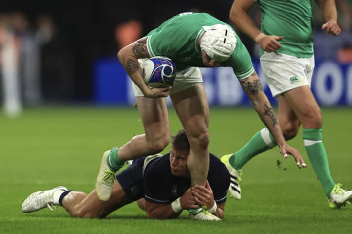 Top-ranked Ireland unchanged to face New Zealand in Rugby World Cup quarterfinals